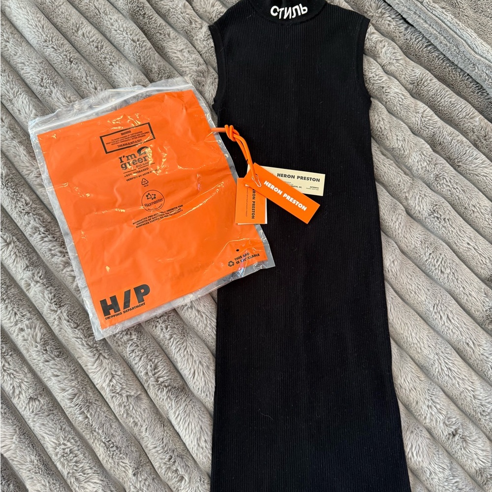 Heron Preston Black Sleeveless Dress